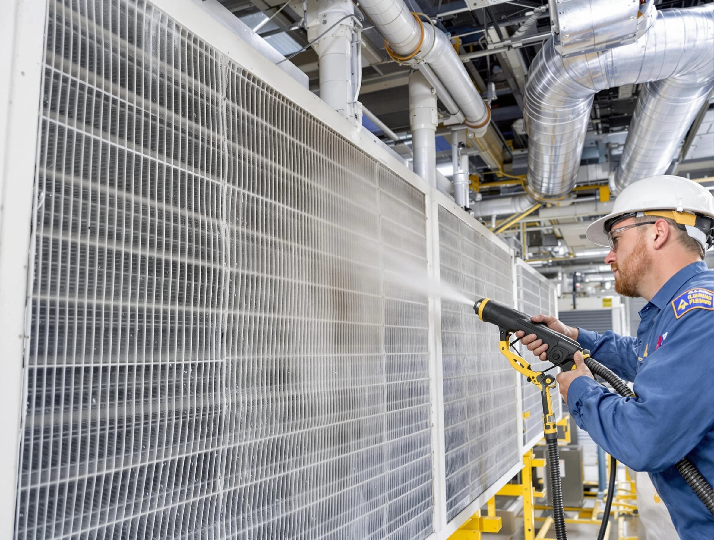 Professional commercial coil cleaning by Natick Air Duct Cleaning in Natick