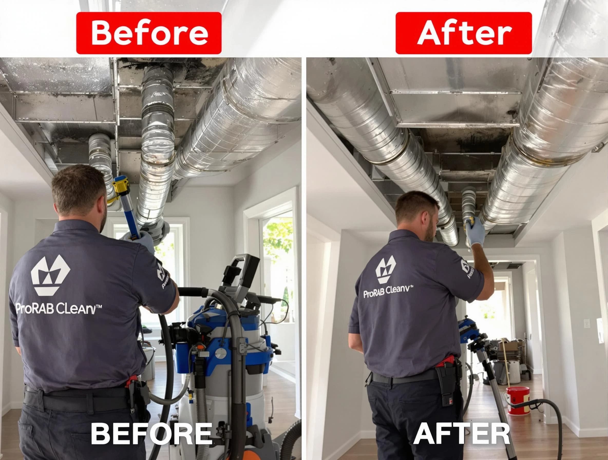 Natick Air Duct Cleaning expert performing thorough residential duct cleaning in a Natick home
