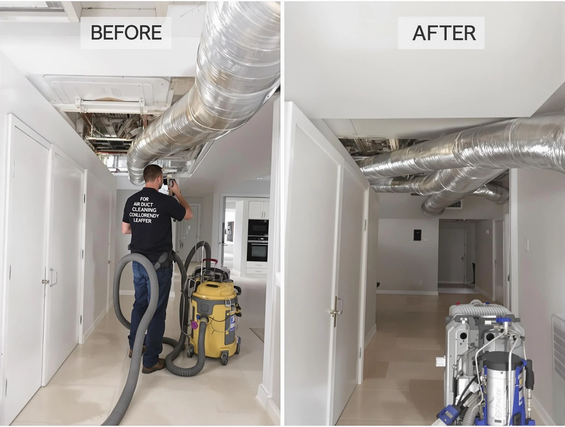 Natick Air Duct Cleaning professional performing thorough air duct cleaning in Natick