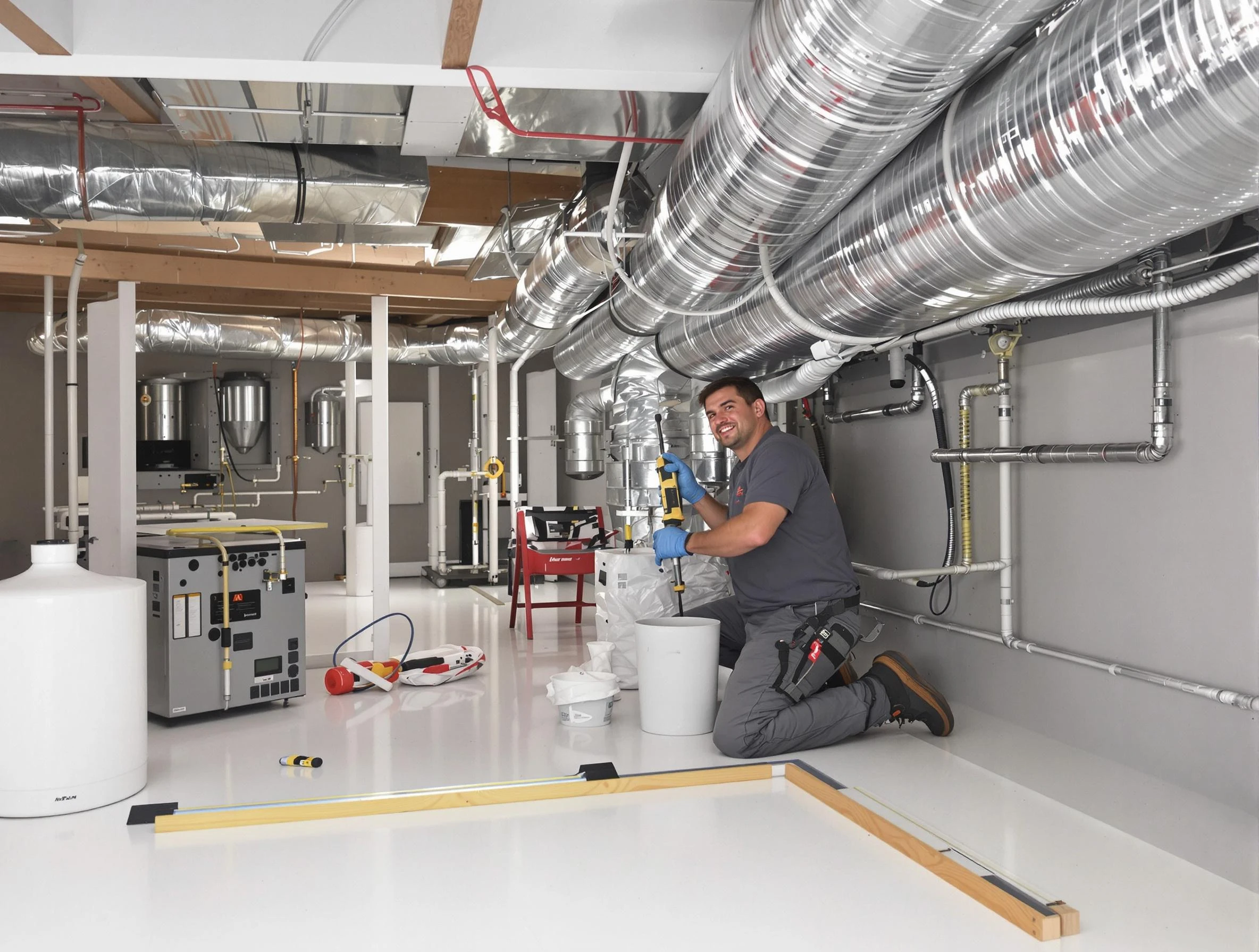 Professional duct sealing service by Natick Air Duct Cleaning in Natick