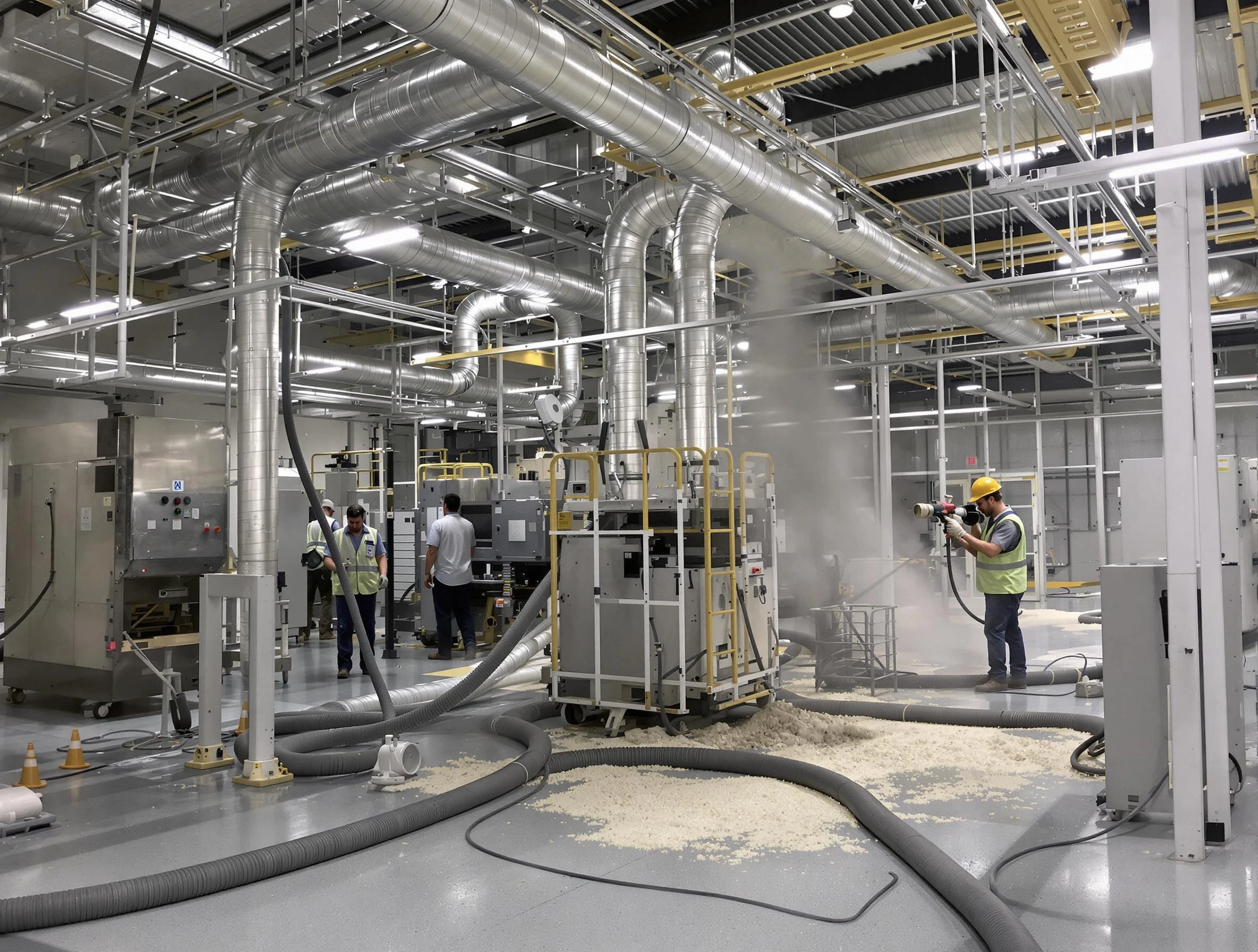 Heavy-duty industrial duct cleaning by Natick Air Duct Cleaning in Natick